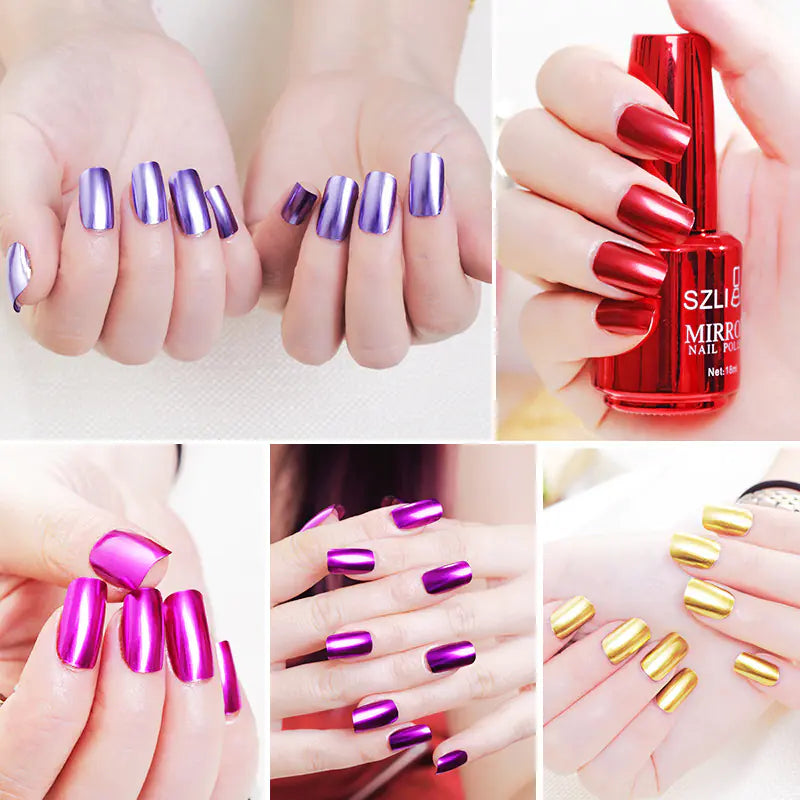 Vernis Miroir Métallique Haute Brillance 18 ml | Bellemetique